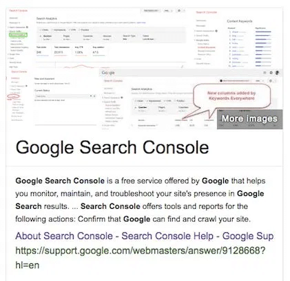 About google search console