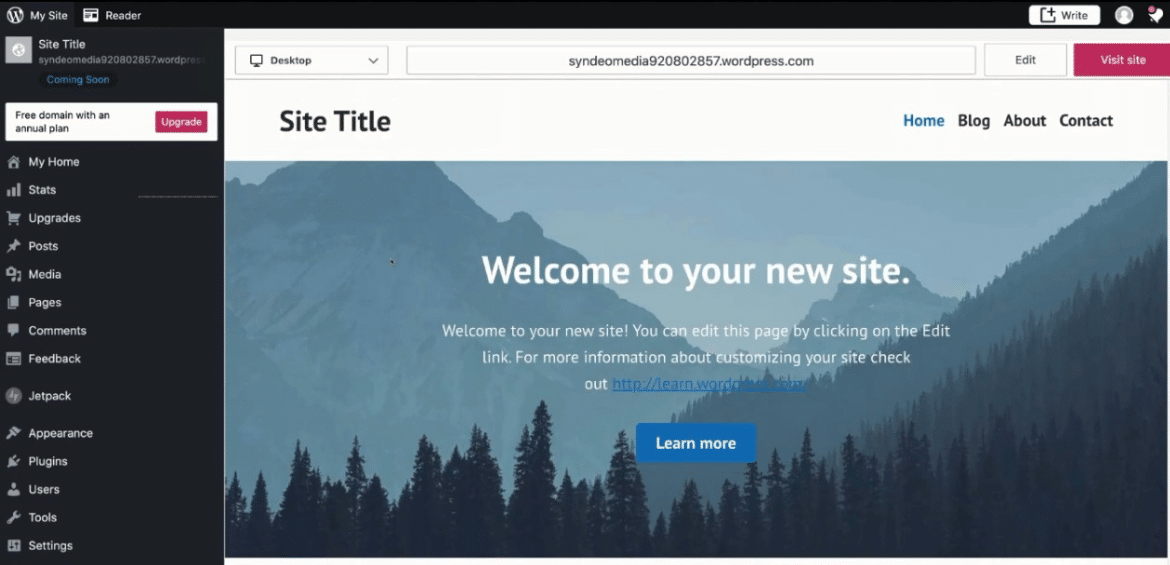 Select and Customize Your WordPress theme