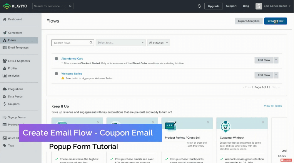 Create Email Flow