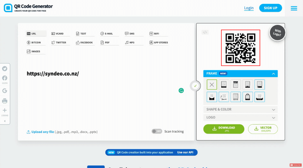 Customizing the QR Code