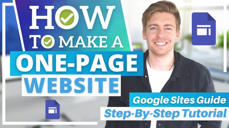 Create one page website for free google sites tutorial 2023 