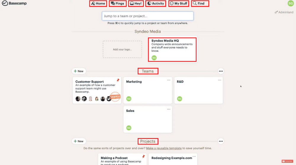 Getting Started with Basecamp