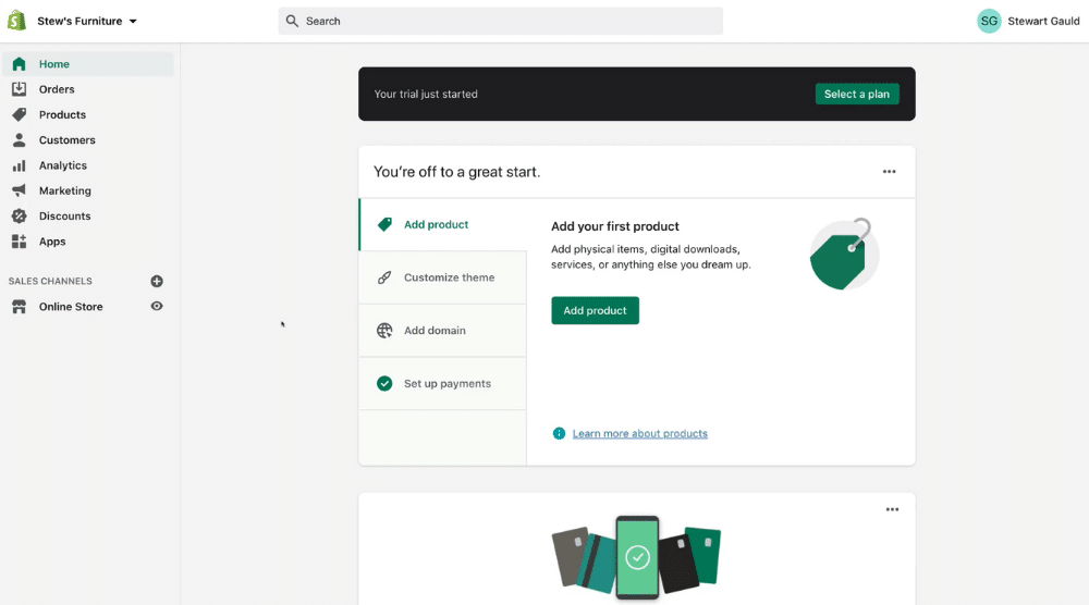 Shopify Dashboard