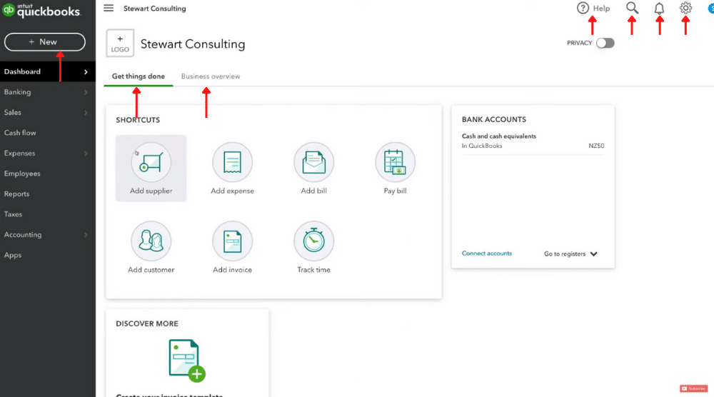 Get Familiar with The QuickBooks Dashboard