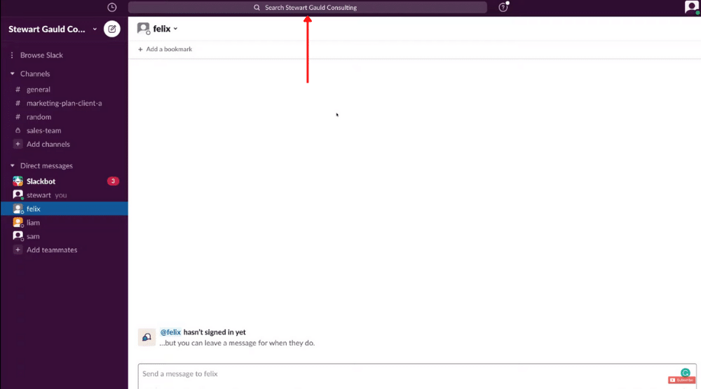 Slack Search Feature