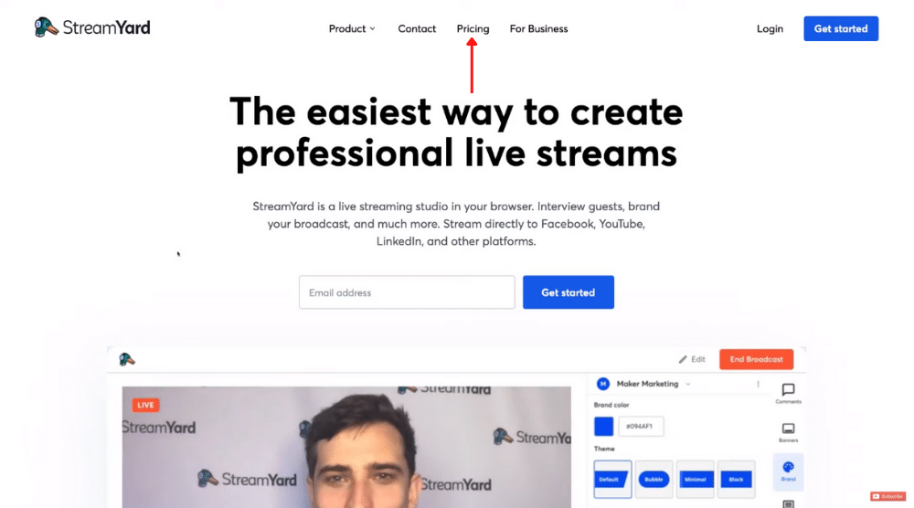 Streamyard Youtube Live