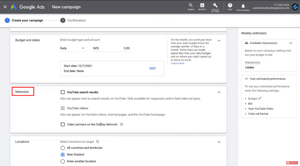 Pick a Network to Display Your Ads