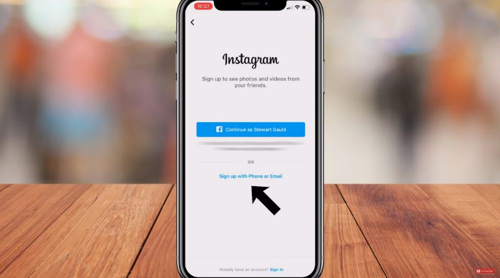 sign up instagram business account