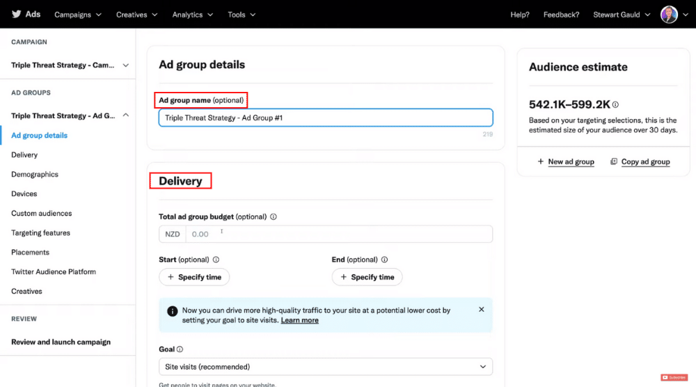 Create Ad Groups