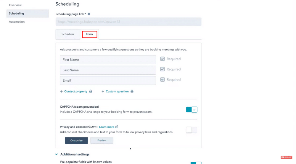 Next to the ‘Schedule’ tab, we have ‘Form’. Tap on it and follow the instructions below_