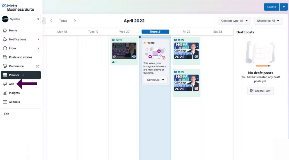 Meta Business Suite Tutorial 2023 How To Create & Publish Posts & Stories