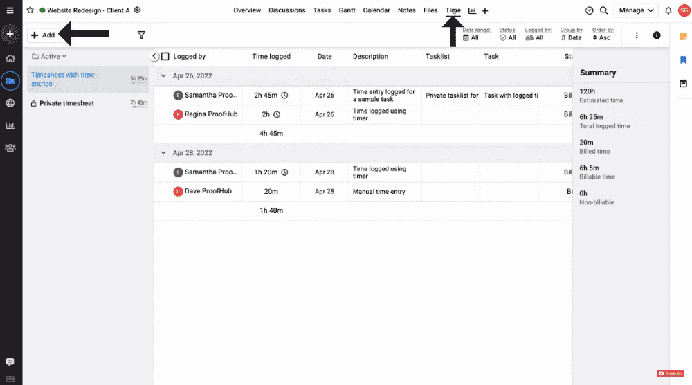 Leverage Time Tracking