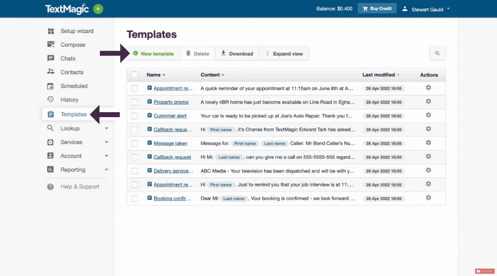 Create Templates