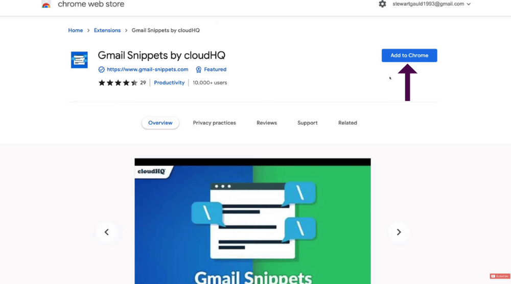 Free Embed  Videos in Gmail by cloudHQ