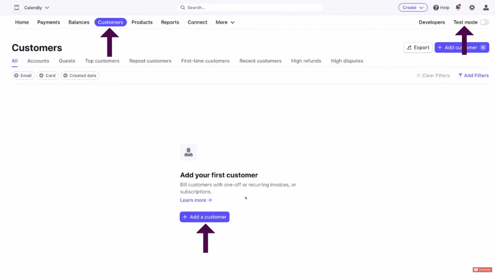 Manage Customers in Stripe