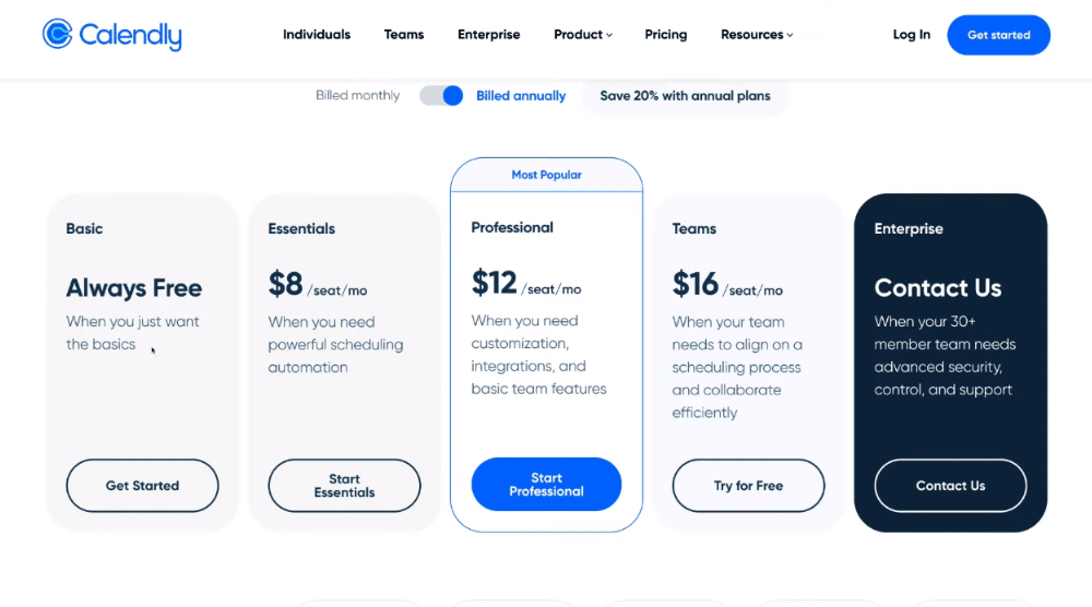 Explore Calendly Pricing