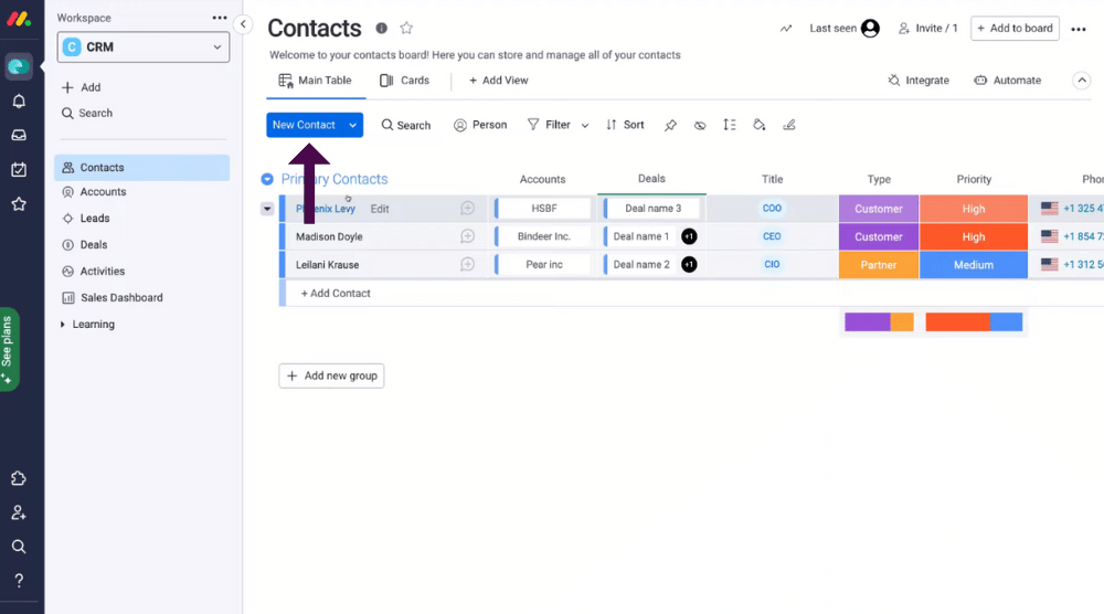 Adding your contacts