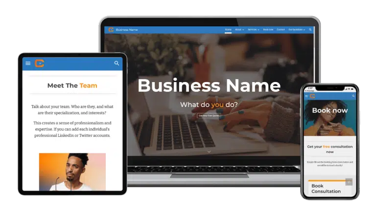 Google Sites Template for service businesses