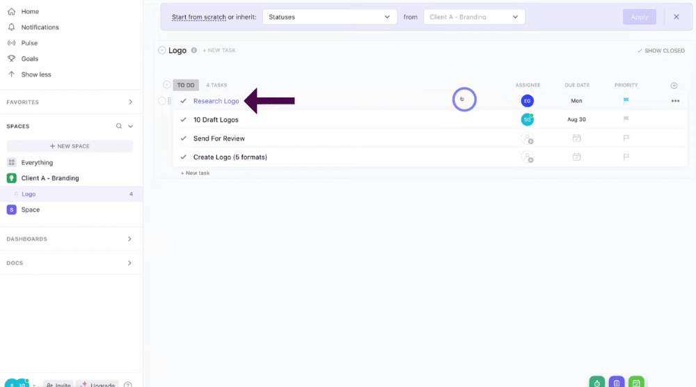 Task Details And Features