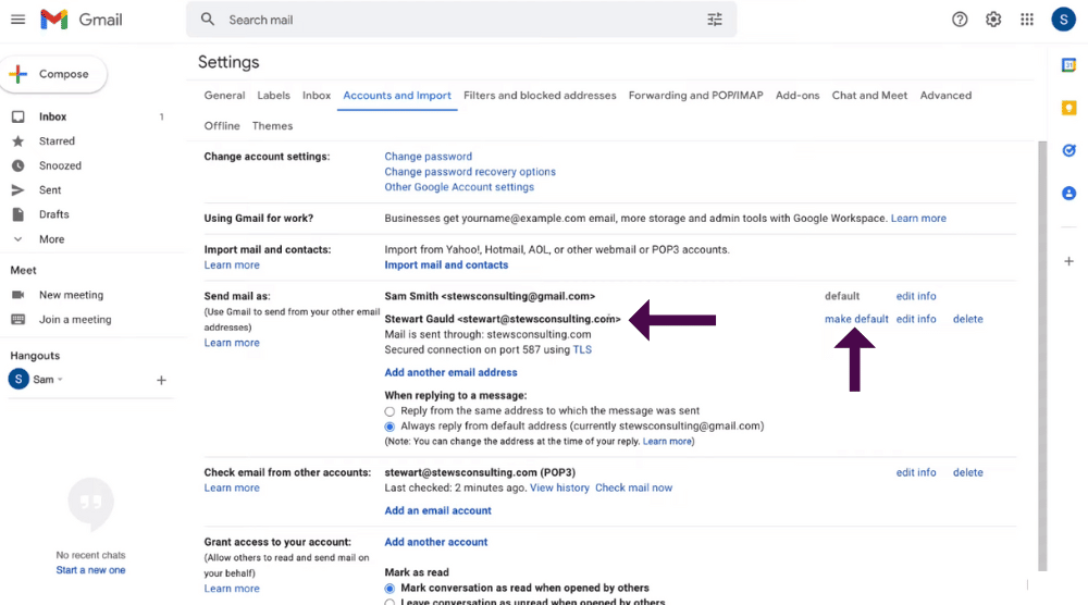 Make Your Business Email Your Default Email