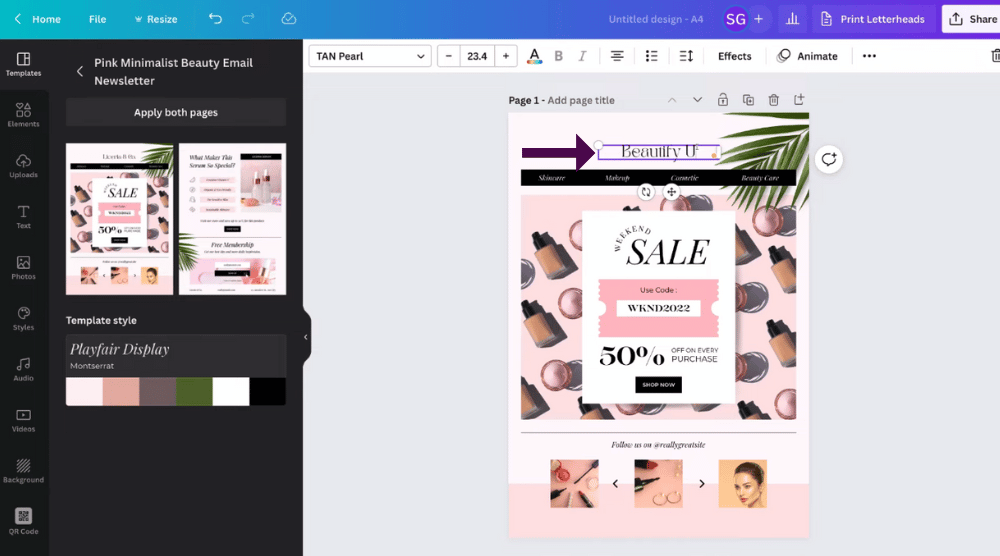 Customize Your Email Campaign In Canva