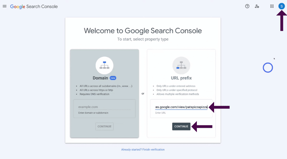 How to connect Google Search Console with Google Sites