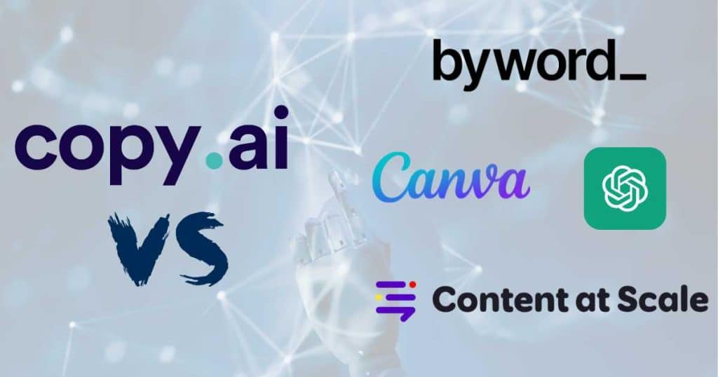 Other Copy.ai alternatives for AI writing