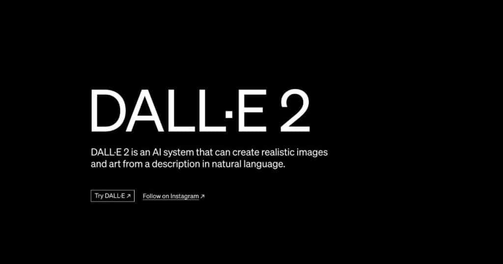 Dall E 2 AI image generator and AI tool
