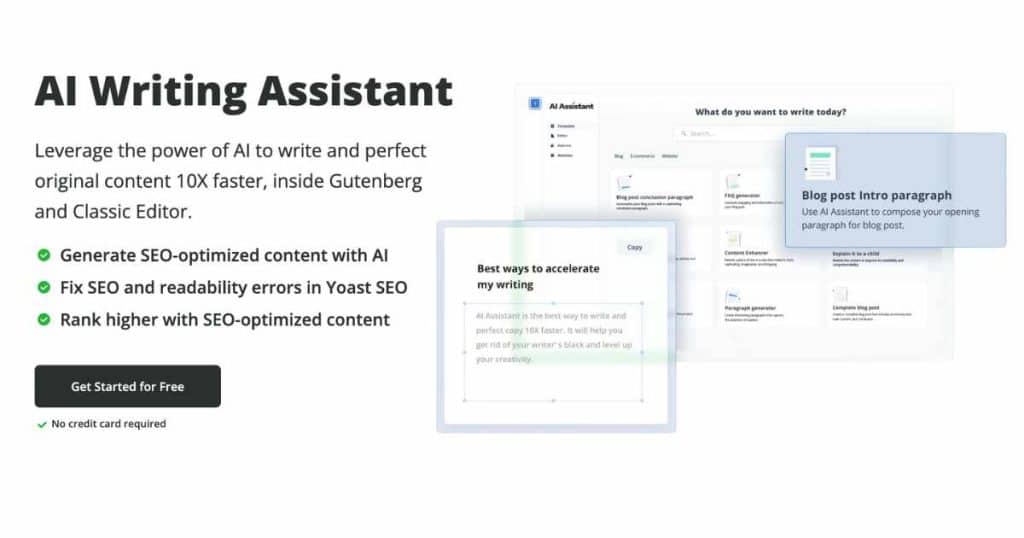 10Web AI writing assistant