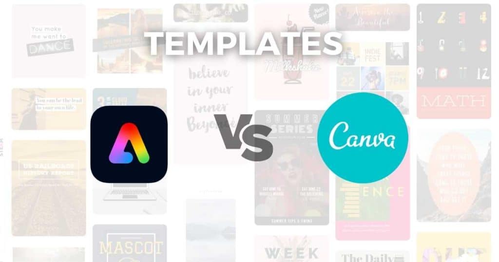 Adobe Express vs Canva templates