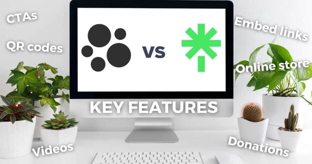 Beacons vs Linktree key features