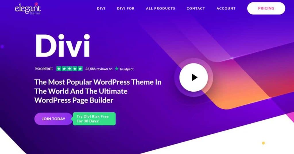 Divi best WordPress theme