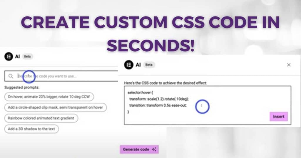 Elementor AI custom CSS