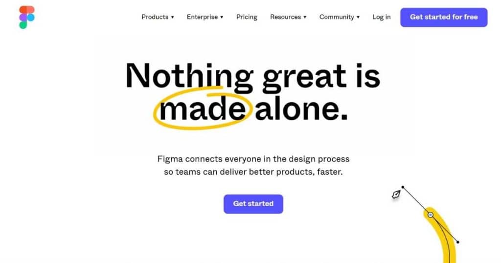 Figma homepage