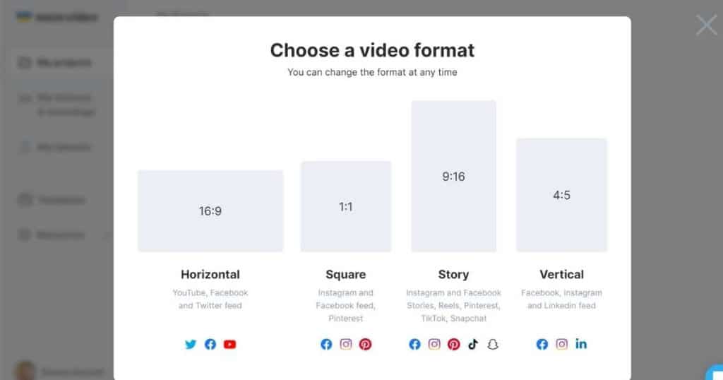 Wave.video formats