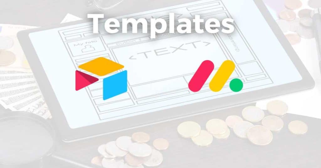 Airtable vs Monday templates