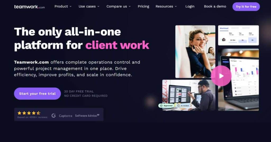 Teamwork homepage