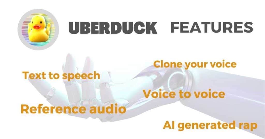 Uberduck AI features