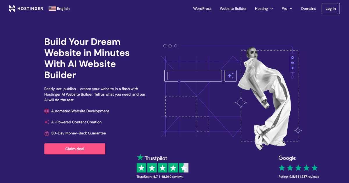 Hostinger AI website builder