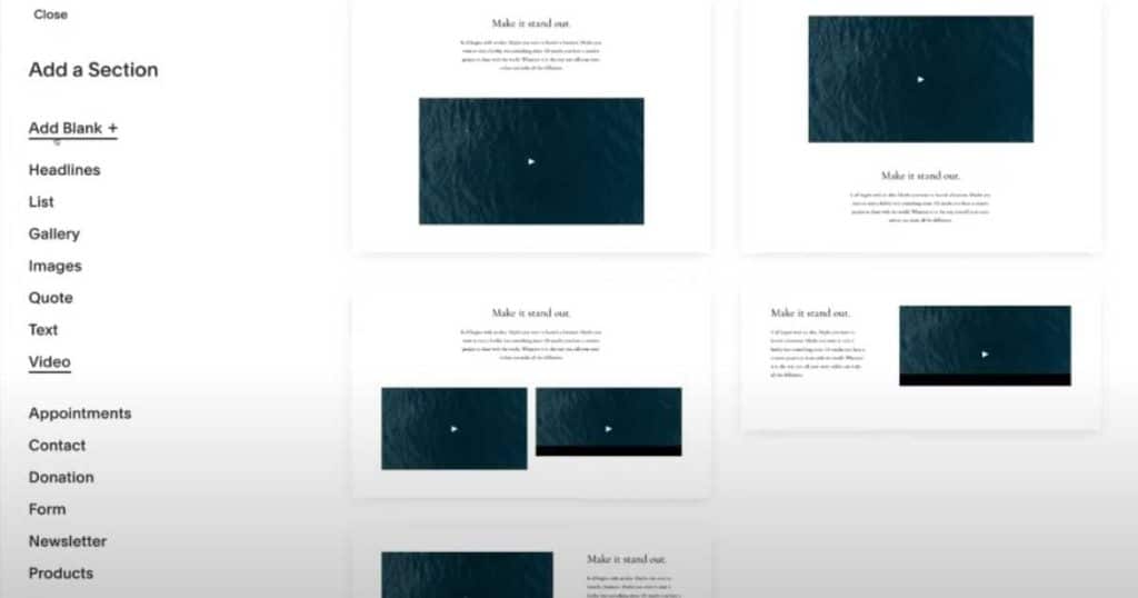 Squarespace customization options