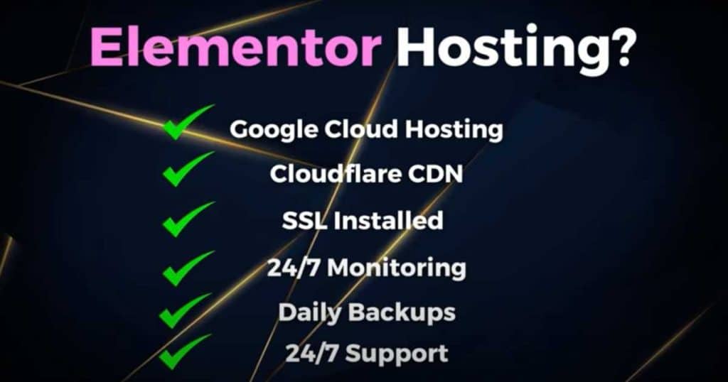 Elementor Hosting Key Features 2023