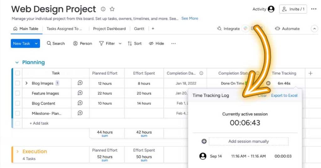 How to Use The Time Tracking Feature in Monday.com_
