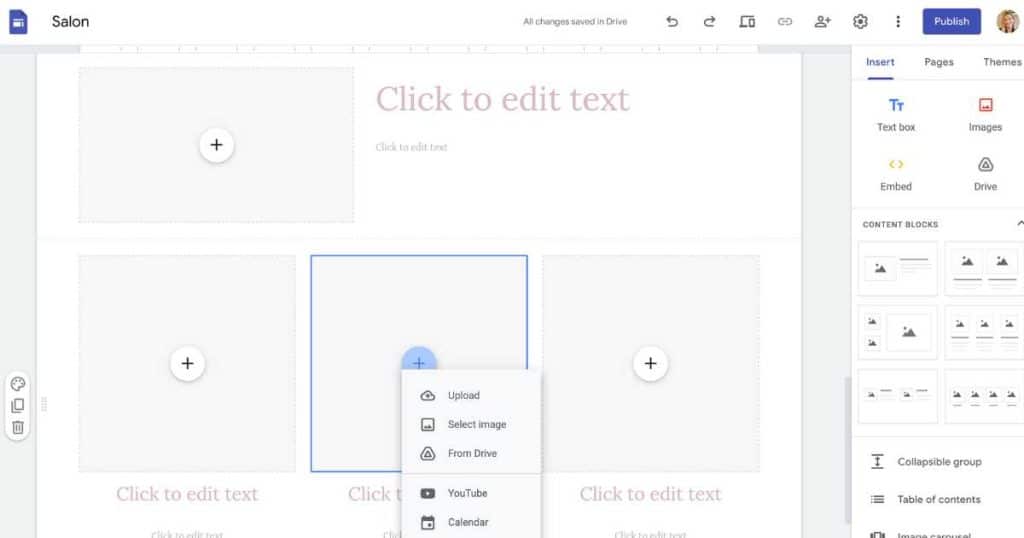 Google Sites Content Editor