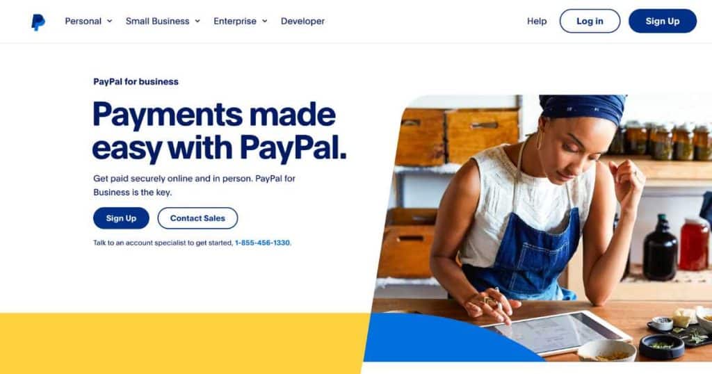 PayPal Homepage