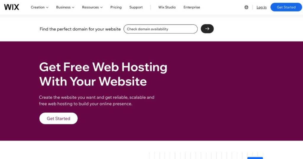 Wix web hosting