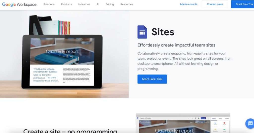 Google Sites Free Ecom Tool