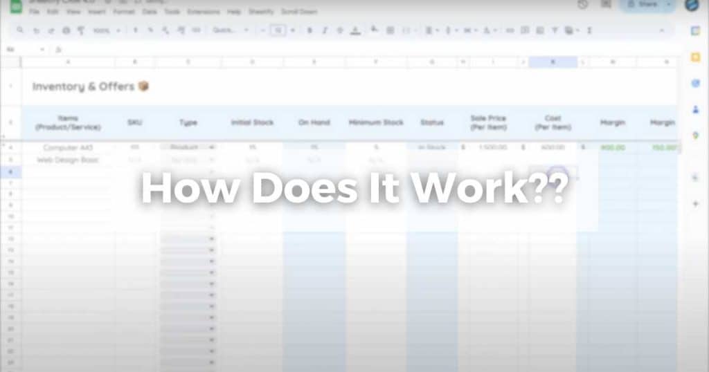 How Does Google Sheets Inventory Template Work_