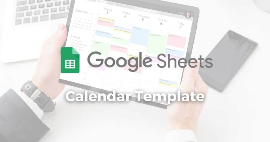 Google Sheets Calendar Template