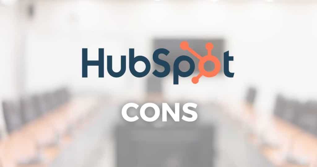HubSpot Cons