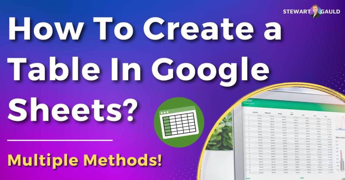 How To Create a Table in Google Sheets? Step-by-Step Guide